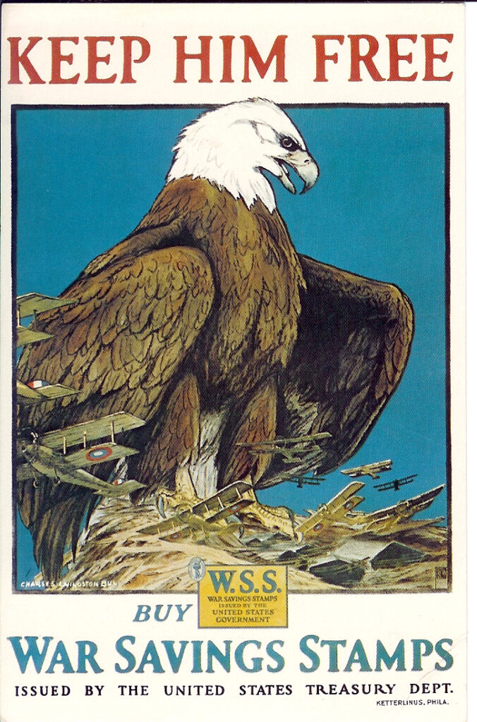 usa war bonds keep him free eagle