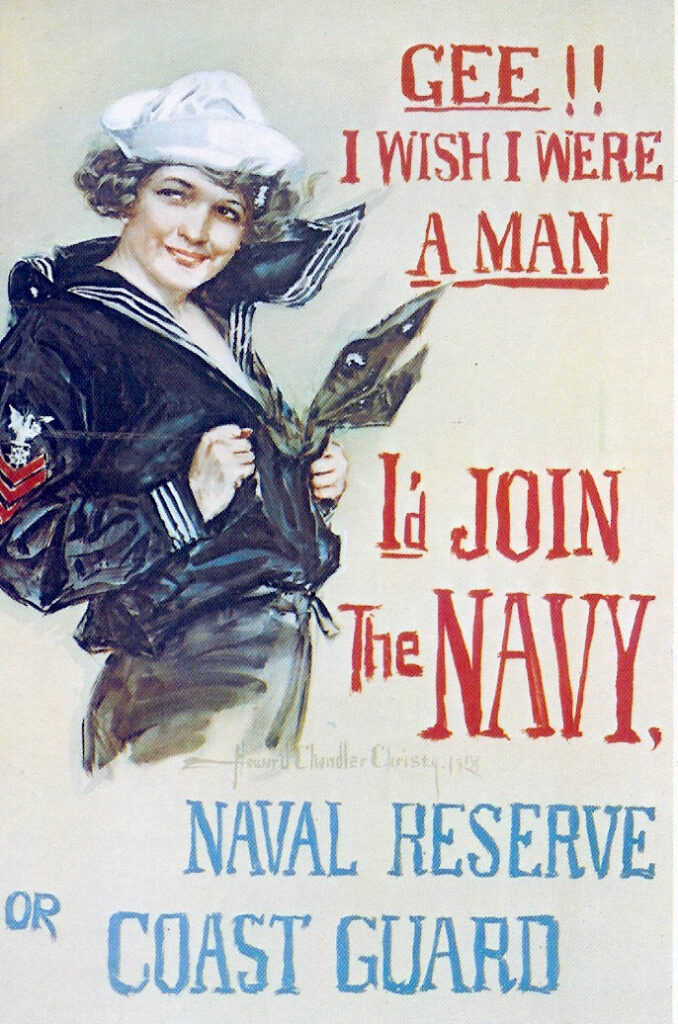 usa war poster navy women
